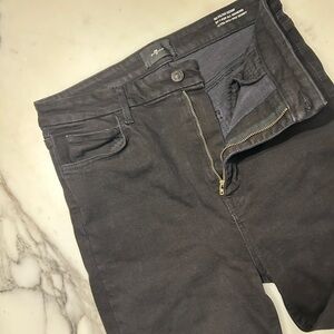 7 For All Mankind Black Skinny Jeans